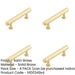 PACK Elegant Stepped Cabinet Handle Satin Brass Finish 96mm Kitchen Drawer Pull Handle-1