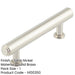 Elegant 96mm Satin Nickel Stepped Cabinet Handle Sophisticated Interiors Kitchen Drawer Pull Handle-1