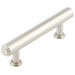 Elegant 96mm Satin Nickel Stepped Cabinet Handle Sophisticated Interiors Kitchen Drawer Pull Handle