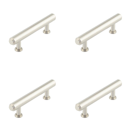 PACK Elegant 96mm Satin Nickel Stepped Cabinet Handle Sophisticated Interiors Kitchen Drawer Pull Handle