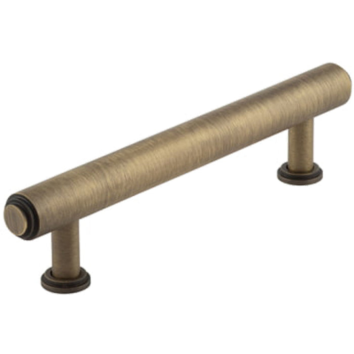 Elegant Stepped Cabinet Handle 128mm Antique Brass Finish Kitchen Drawer Pull Handle