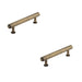 PACK Elegant Stepped Cabinet Handle 128mm Antique Brass Finish Kitchen Drawer Pull Handle (1)