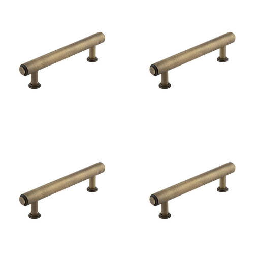 PACK Elegant Stepped Cabinet Handle 128mm Antique Brass Finish Kitchen Drawer Pull Handle