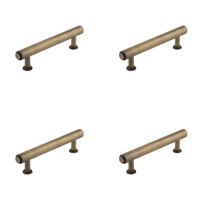 PACK Elegant Stepped Cabinet Handle 128mm Antique Brass Finish Kitchen Drawer Pull Handle