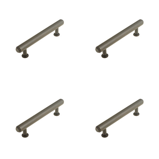 PACK Elegant Stepped Cabinet Handle Dark Bronze 128mm Luxury Design Kitchen Drawer Pull Handle