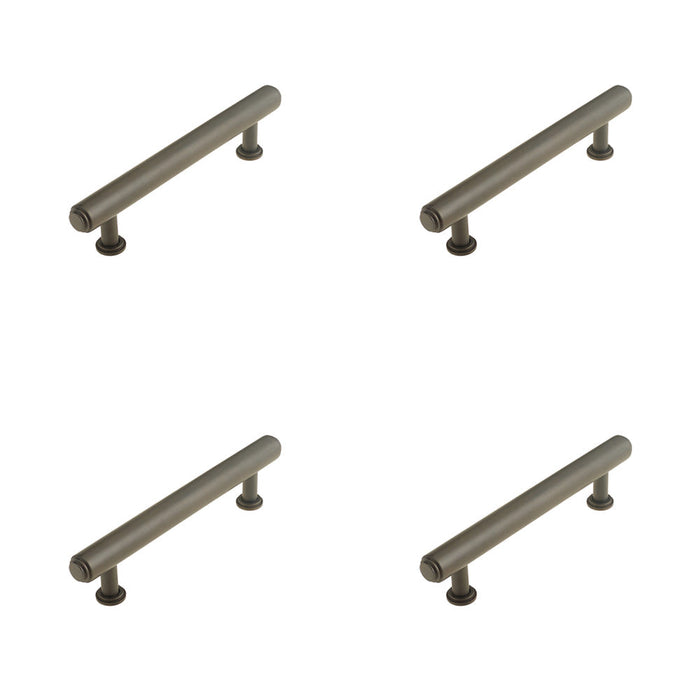 PACK Elegant Stepped Cabinet Handle Dark Bronze 128mm Luxury Design Kitchen Drawer Pull Handle