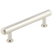 Elegant Stepped Cabinet Handle Polished Nickel 128mm Kitchen Drawer Pull Handle