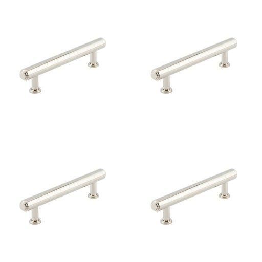 PACK Elegant Stepped Cabinet Handle Polished Nickel 128mm Kitchen Drawer Pull Handle