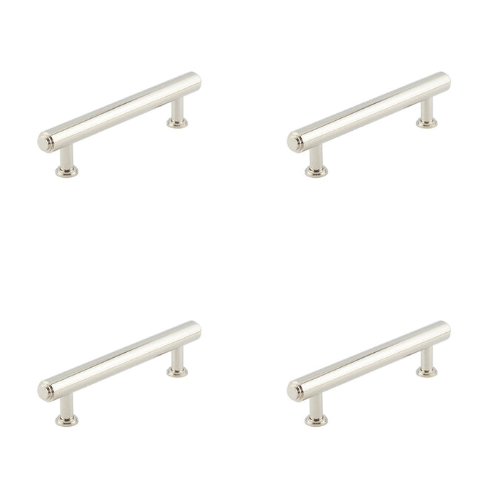 PACK Elegant Stepped Cabinet Handle Polished Nickel 128mm Kitchen Drawer Pull Handle