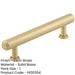 Luxury Stepped Cabinet Handle Satin Brass 128mm Kitchen Drawer Pull Handle-1