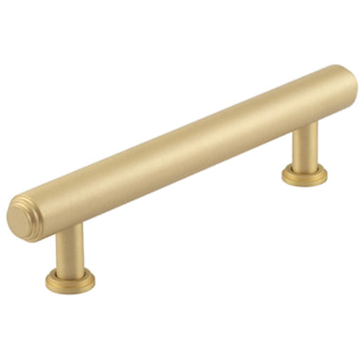 Luxury Stepped Cabinet Handle Satin Brass 128mm Kitchen Drawer Pull Handle