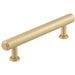 Luxury Stepped Cabinet Handle Satin Brass 128mm Kitchen Drawer Pull Handle