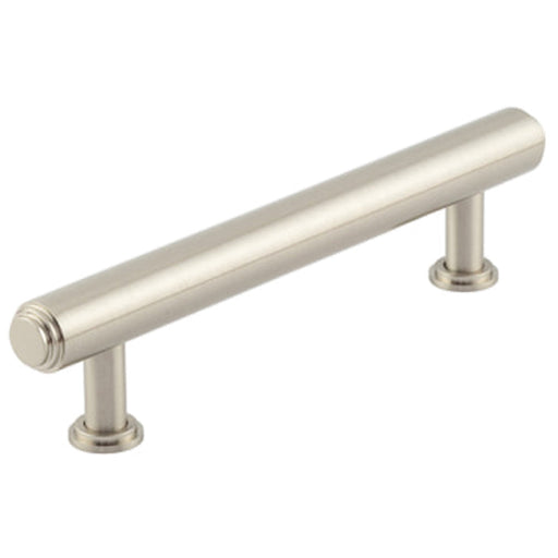 Elegant 128mm Satin Nickel Stepped Cabinet Handle Luxury Interiors Kitchen Drawer Pull Handle
