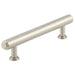 Elegant 128mm Satin Nickel Stepped Cabinet Handle Luxury Interiors Kitchen Drawer Pull Handle