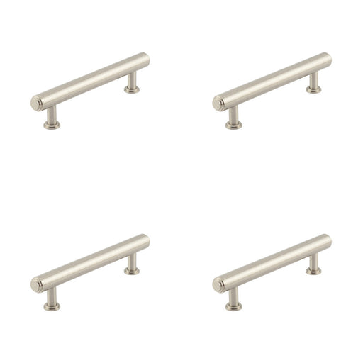 PACK Elegant 128mm Satin Nickel Stepped Cabinet Handle Luxury Interiors Kitchen Drawer Pull Handle