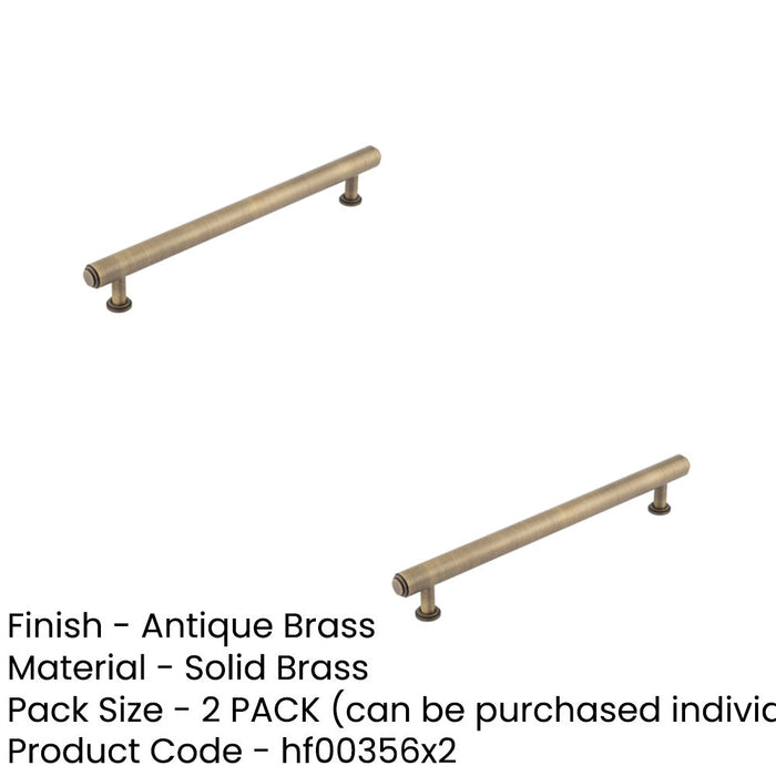 PACK Elegant Stepped Cabinet Handle Antique Brass 224mm Luxury Design Kitchen Drawer Pull Handle (1)-1