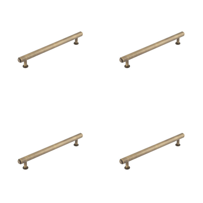 PACK Elegant Stepped Cabinet Handle Antique Brass 224mm Luxury Design Kitchen Drawer Pull Handle