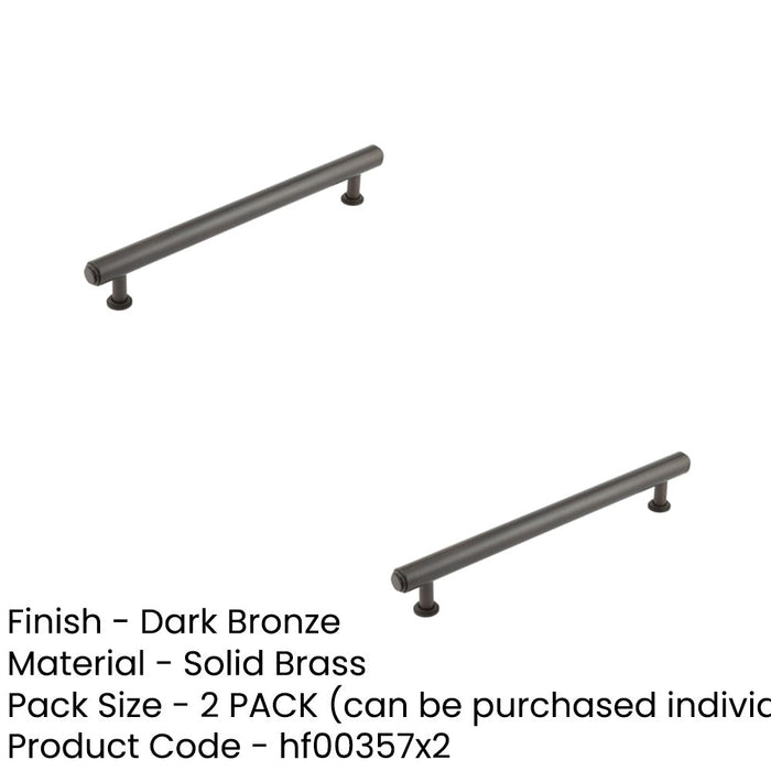 PACK Elegant 224mm Dark Bronze Stepped Cabinet Handle Kitchen Drawer Pull Handle (1)-1