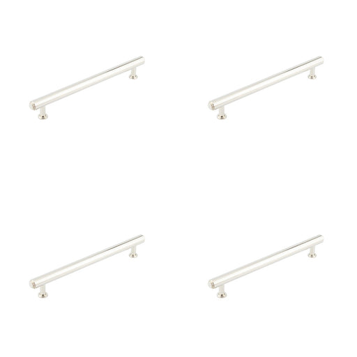 PACK Elegant Stepped Cabinet Handle Polished Nickel 224mm Luxury Design Kitchen Drawer Pull Handle