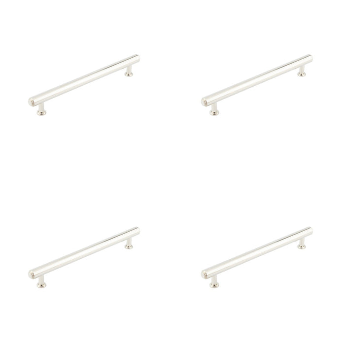 PACK Elegant Stepped Cabinet Handle Polished Nickel 224mm Luxury Design Kitchen Drawer Pull Handle