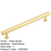 Elegant Stepped Cabinet Handle Satin Brass 224mm Luxury Design Kitchen Drawer Pull Handle-1