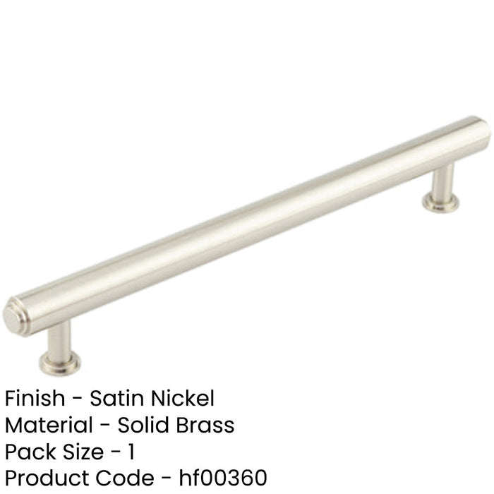 Premium Stepped Cabinet Handle Satin Nickel 224mm Length Kitchen Drawer Pull Handle-1