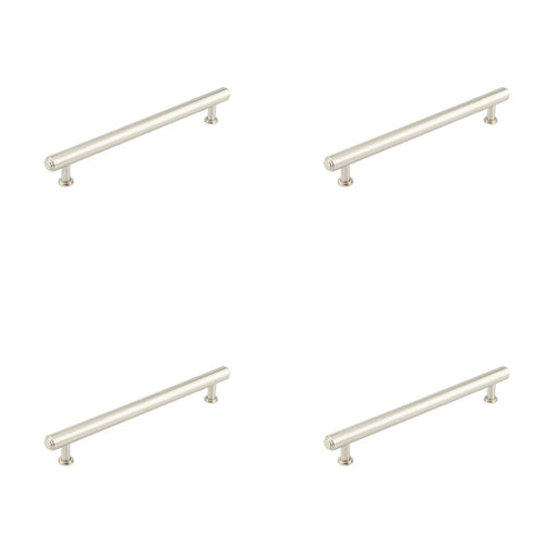 PACK Premium Stepped Cabinet Handle Satin Nickel 224mm Length Kitchen Drawer Pull Handle