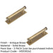 PACK Antique Brass Cabinet Handle with 96mm Centers Stylish Home Interiors Kitchen Drawer Pull Handle (1)-1