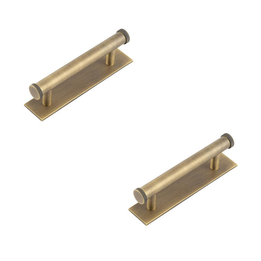 PACK Antique Brass Cabinet Handle with 96mm Centers Stylish Home Interiors Kitchen Drawer Pull Handle (1)