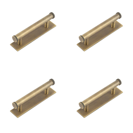 PACK Antique Brass Cabinet Handle with 96mm Centers Stylish Home Interiors Kitchen Drawer Pull Handle