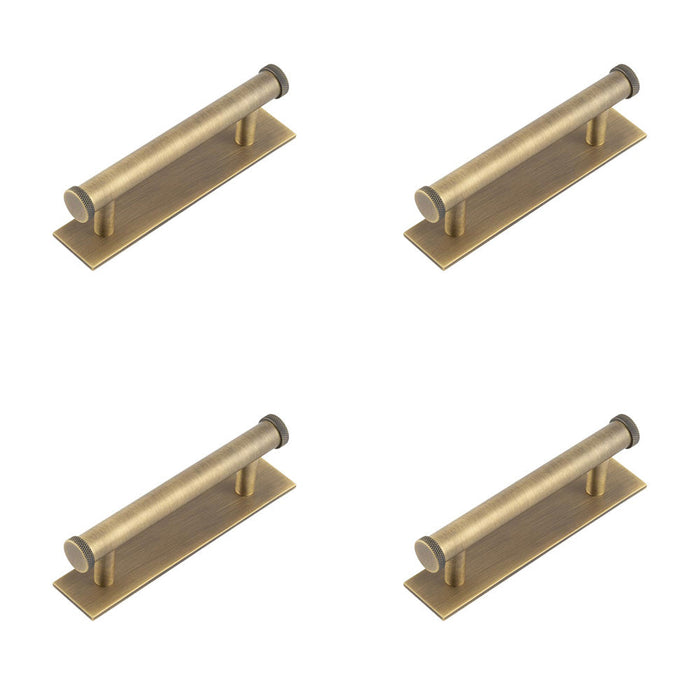 PACK Antique Brass Cabinet Handle with 96mm Centers Stylish Home Interiors Kitchen Drawer Pull Handle