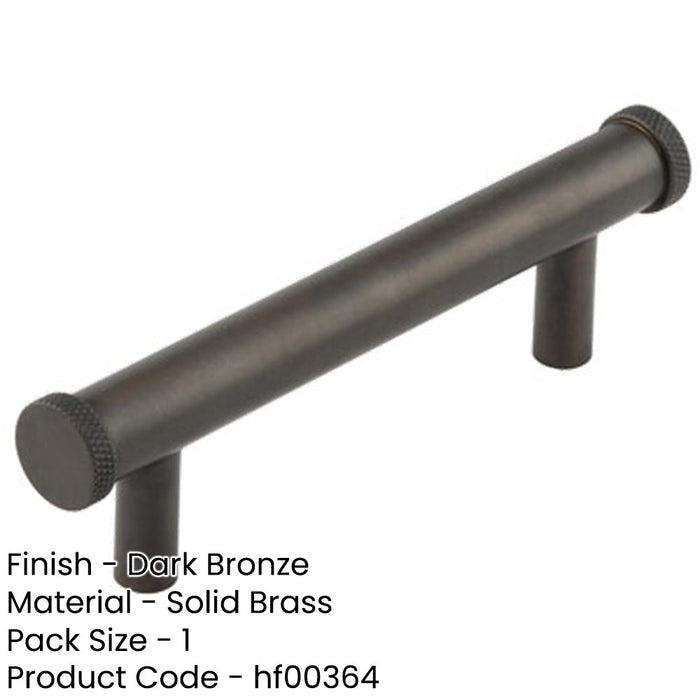 Stylish 96mm Dark Bronze Cabinet Handle Modern Traditional Interiors Kitchen Drawer Pull Handle-1