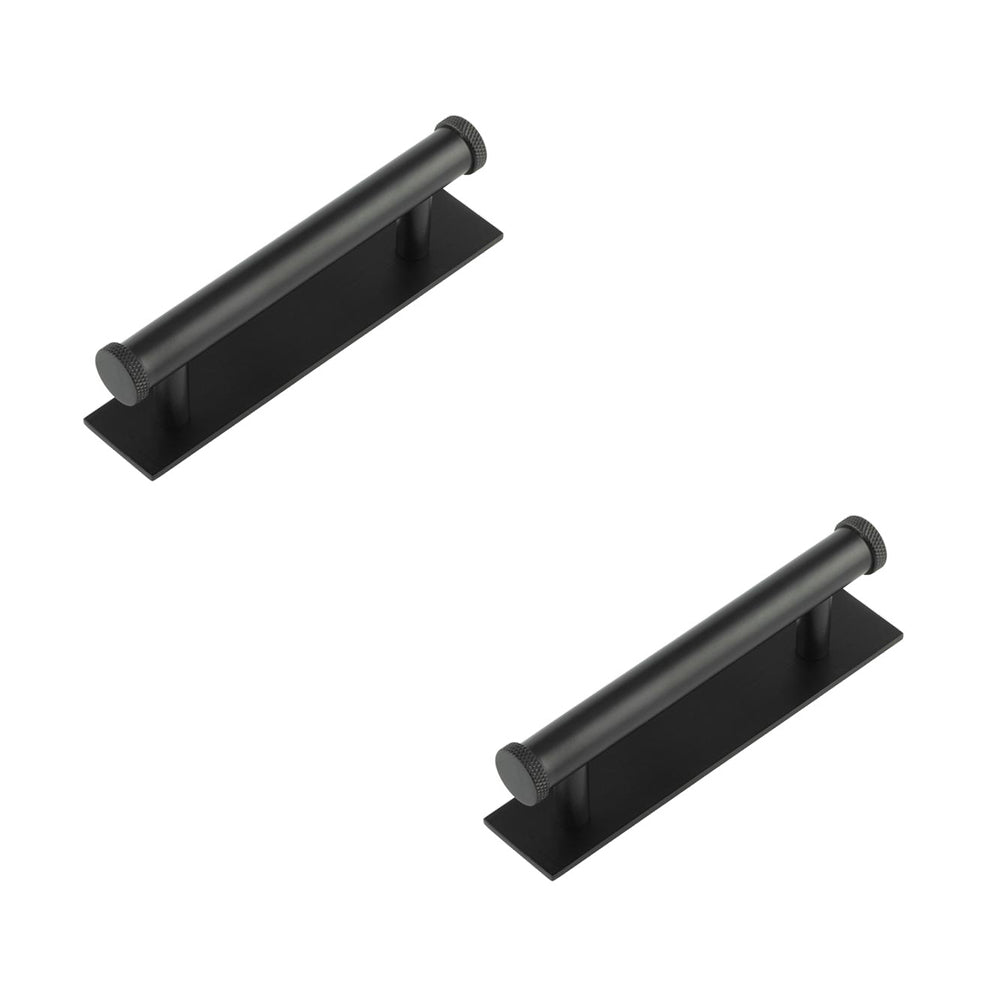 2 PACK Stylish Matt Black Cabinet Handle with 96mm Center Distances ...