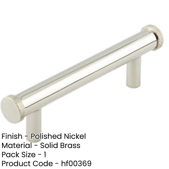 Stylish 96mm Polished Nickel Cabinet Handle Modern Traditional Decor Kitchen Drawer Pull Handle-1