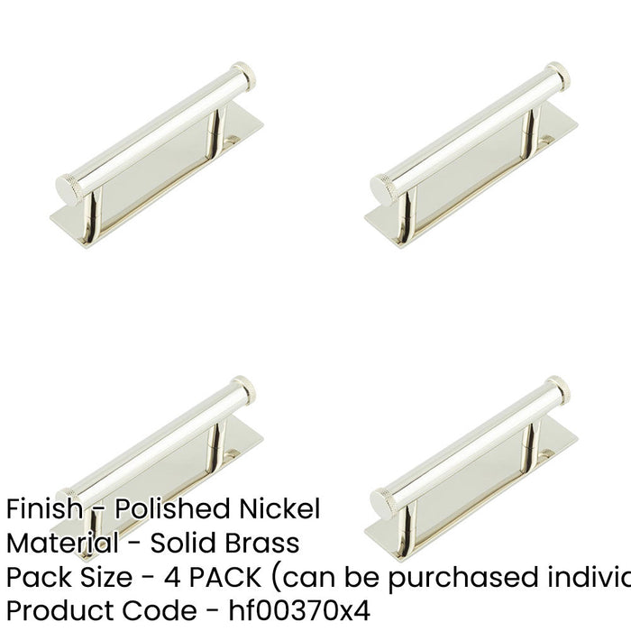 PACK Stylish 96mm Cabinet Handle with Polished Nickel Finish Kitchen Drawer Pull Handle-1