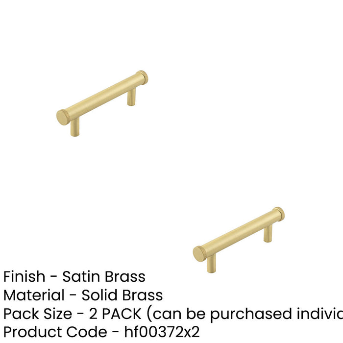 PACK Satin Brass Cabinet Handle with 96mm Centers Stylish Diamond Design Kitchen Drawer Pull Handle (1)-1