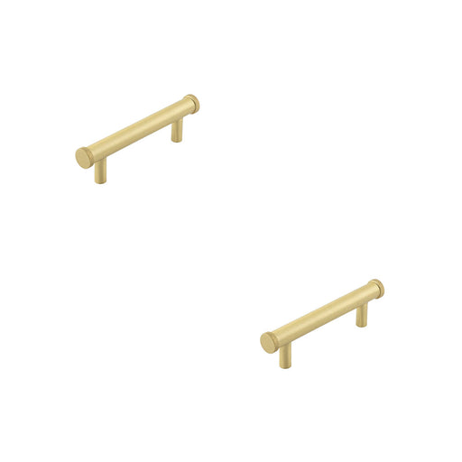 PACK Satin Brass Cabinet Handle with 96mm Centers Stylish Diamond Design Kitchen Drawer Pull Handle (1)