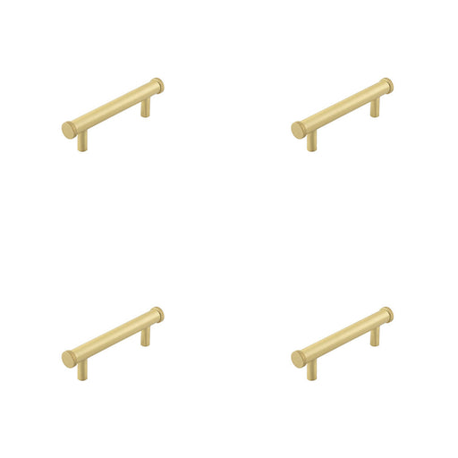 PACK Satin Brass Cabinet Handle with 96mm Centers Stylish Diamond Design Kitchen Drawer Pull Handle