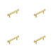 PACK Satin Brass Cabinet Handle with 96mm Centers Stylish Diamond Design Kitchen Drawer Pull Handle