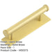 Stylish 96mm Satin Brass Cabinet Handle with Plain Backplate Kitchen Drawer Pull Handle-1