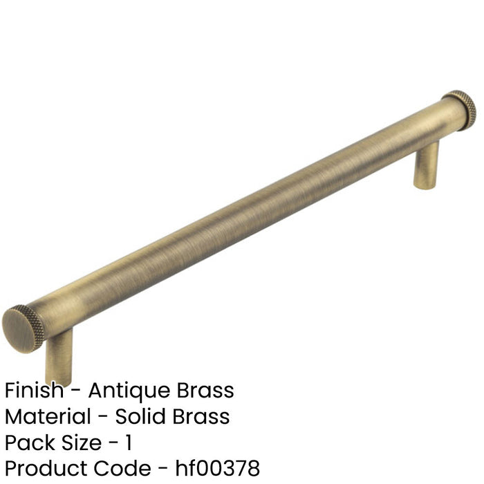 Stylish 224mm Antique Brass Cabinet Handle Modern Classic Interiors Kitchen Drawer Pull Handle-1