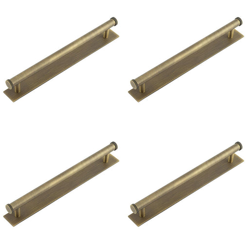 PACK Elegant Antique Brass Cabinet Handle with 224mm Centers Kitchen Drawer Pull Handle