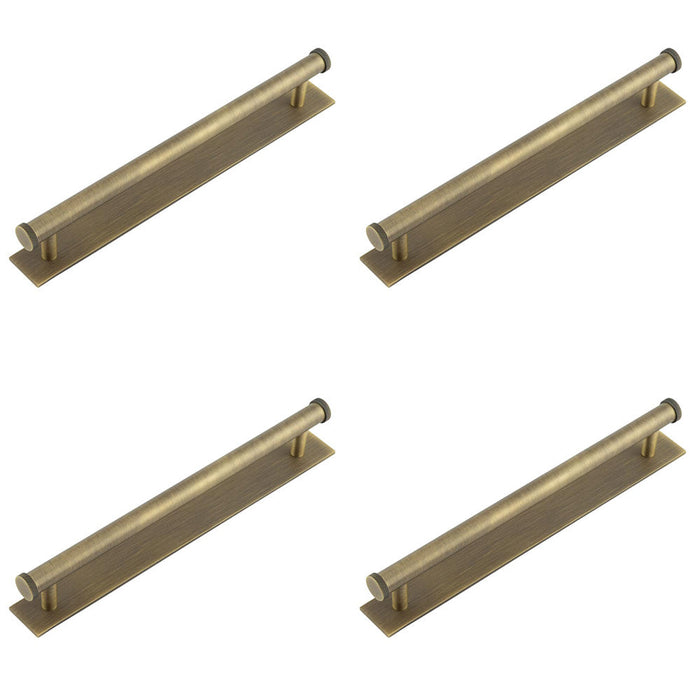 PACK Elegant Antique Brass Cabinet Handle with 224mm Centers Kitchen Drawer Pull Handle