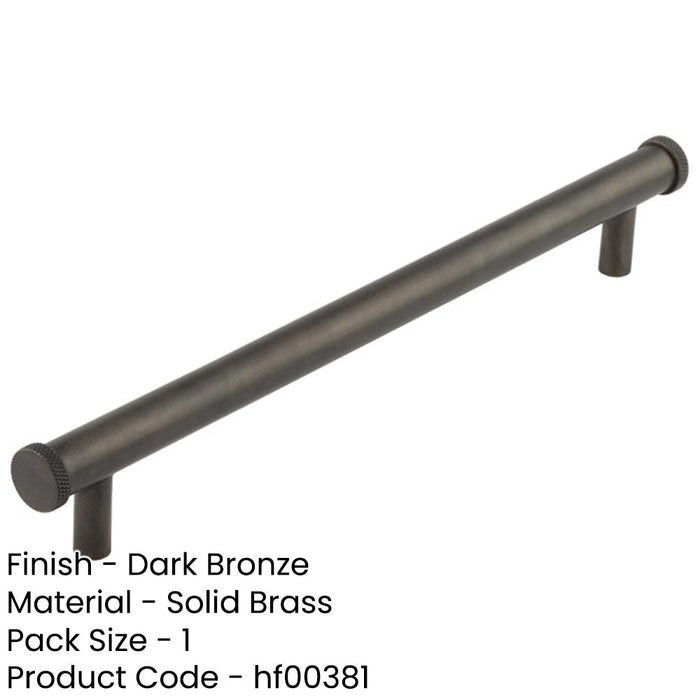 Stylish Dark Bronze Cabinet Handle with 224mm Centers Kitchen Drawer Pull Handle-1