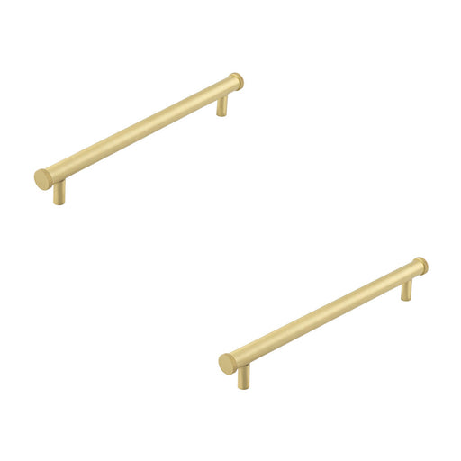 PACK Stylish Satin Brass Cabinet Handle 224mm Knurled Diamond Design Kitchen Drawer Pull Handle (1)