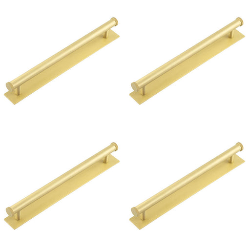 PACK Satin Brass Cabinet Handle with 224mm Centers Stylish Durable Design Kitchen Drawer Pull Handle