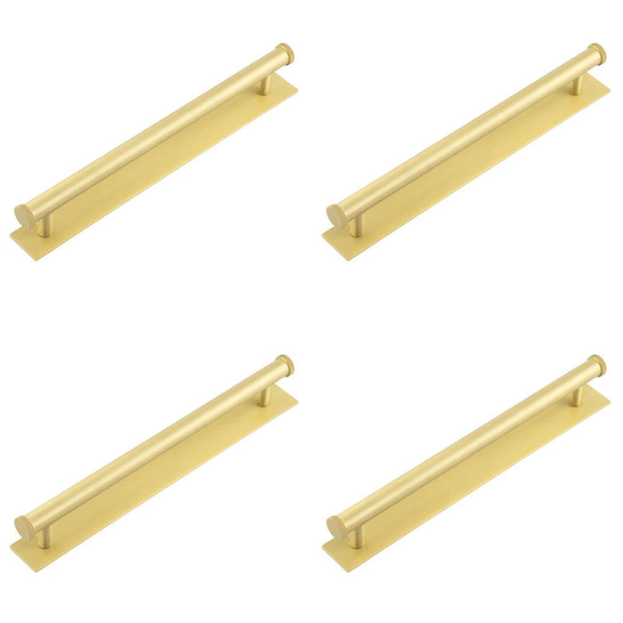 PACK Satin Brass Cabinet Handle with 224mm Centers Stylish Durable Design Kitchen Drawer Pull Handle