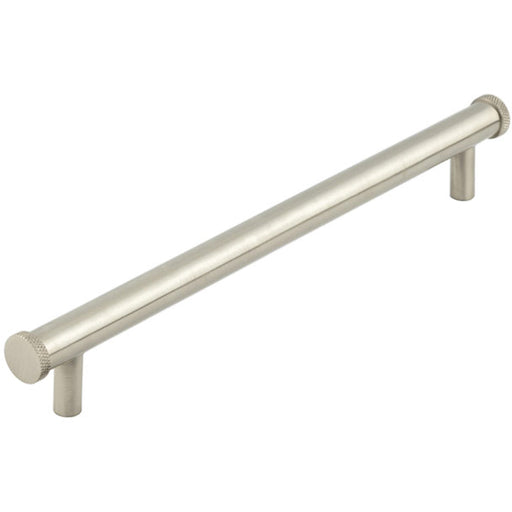 Stylish Satin Nickel Cabinet Handle 224mm Ctrs Modern Homes Kitchen Drawer Pull Handle