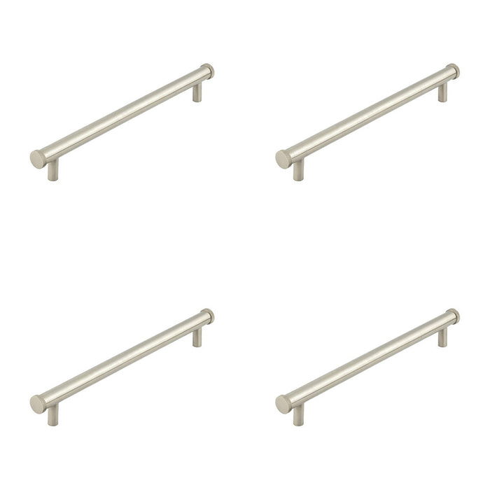 PACK Stylish Satin Nickel Cabinet Handle 224mm Ctrs Modern Homes Kitchen Drawer Pull Handle