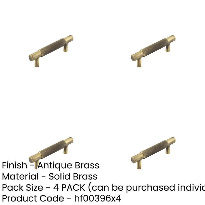 PACK Stylish 96mm Antique Brass Cabinet Handle Modern Homes Kitchen Drawer Pull Handle-1